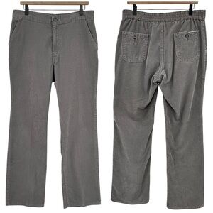 Vintage 80s Levi's Corduroy Pants High Rise Straight Leg Loose Fit Gray | 33"